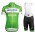 2019 Deceuninck Quick Step TDF groen Fietskleding Set Fietsshirt Korte Mouw+Korte fietsbroeken MRZW782