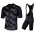 2019 Nalini Podio 20 zwart Fietskleding Set Fietsshirt Korte Mouw+Korte fietsbroeken GYTG715