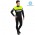 2019 Nalini Warm 20 zwart-geel Thermo Wielerkleding Set Wielershirts lange mouw+fietsbroek lang met UNRV969