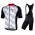 2019 Nalini Podio 20 wit Fietskleding Set Fietsshirt Korte Mouw+Korte fietsbroeken YOHI379