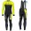 2019 Scott RC zwart-geel Thermo Wielerkleding Set Wielershirts lange mouw+fietsbroek lang met ERYG697