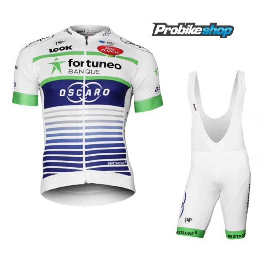 Profteams 2017 Fortuneo-Vital Concept FIetskleding Set Wielershirt Korte Mouw+Korte Fietsbroeken Bib 317XOOLX 2017082239