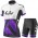 Liv Pro team 2017 wit-lila Fietskleding Set Fietsshirt Korte mouw+Korte fietsbroeken 551HGTFW 2017082277