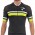 Pinarello Pro team 2017 Corsa Fietsshirt Korte Mouw-zwart geel 854RXJNO 2017082298