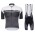 Santini Profteams 2017 Sleek Plus 10 wit-Noir FIetskleding Set Wielershirt Korte Mouw+Korte Fietsbroeken Bib 548DMLIU 2017082354