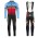 2017 Ridley Rincon blauw-rood Fietskleding Wielershirt lange mouw+Lange fietsbroeken Bib 2553