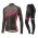 2017 Liv Accelerate Dames zwart-Rose Fietskleding Wielershirt lange mouw+Lange fietsbroeken Bib 2492