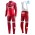 2017 Katusha Alpecin rood Winter Set Wielerkleding Wielershirt lange mouw+Lange fietsbroeken Bib 2484