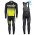 2017 Scott RC zwart-Jaune Winter Set Wielerkleding Wielershirt lange mouw+Lange fietsbroeken Bib 2572