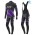 2017 Liv Race Day Dames zwart-Purple Winter Set Wielerkleding Wielershirt lange mouw+Lange fietsbroeken Bib 2496