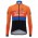 2017 De-Rosa Pro Team Orange-zwart Fietsshirt lange mouw 2457