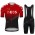 Red New Ineos Grenadier 2021 Team Fietskleding Fietsshirt Korte Mouw+Korte Fietsbroeken Bib 2021062614