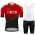 Red New Ineos Grenadier 2021 Team Fietskleding Fietsshirt Korte Mouw+Korte Fietsbroeken Bib 2021062615