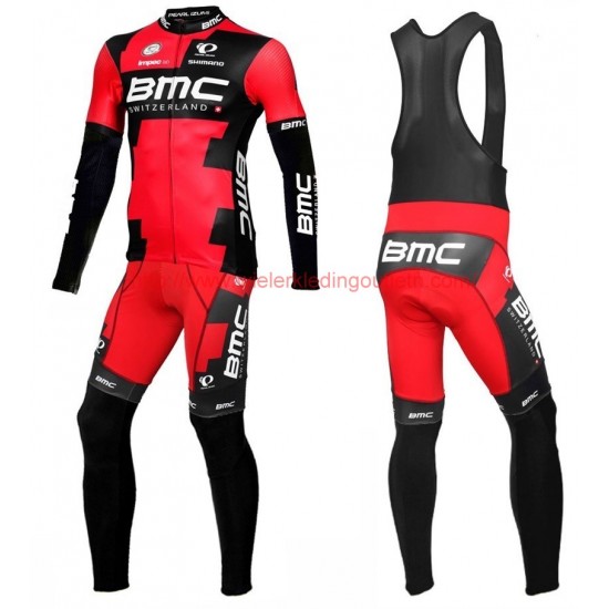 2016 BMC Racing Team Pro LTD Set Wielerkleding Wielershirt lange mouw+Lange fietsbroeken Bib 213541