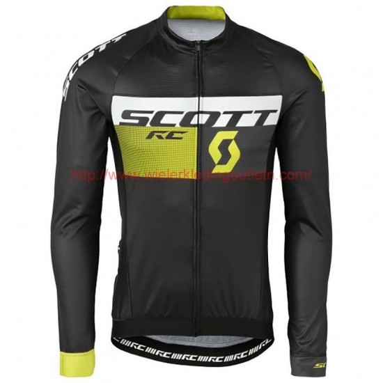 2016 Scott RC zwart-geel Wielerkleding Wielershirt lange mouw 213691