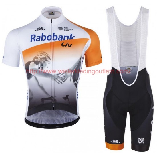 2016 Rabobank LIV Fietskleding Fietsshirt Korte+Korte Fietsbroeken Bib 201717166