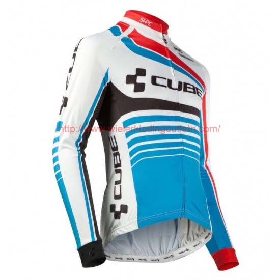 2016 Cube Teamline wit-Blauw Fietsshirt lange mouw 201717084