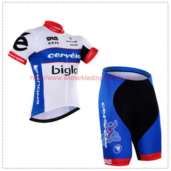 CERVELO Team 2016 wit Blauw Fietskleding Fietsshirt Korte+Korte fietsbroeken 201717066