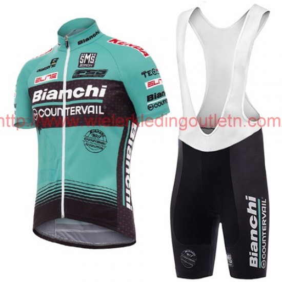 2017 Bianchi Countervail Fietskleding Fietsshirt Korte+Korte Fietsbroeken Bib 201717321