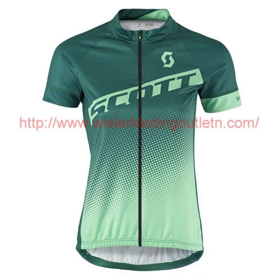 2017 Scott Femmes vert Fietsshirt Korte Mouw Goedkoop 201717570