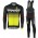 2017 Scott Rc zwart wit geel Fietskleding Fietsshirt lange mouw+Lange fietsbroeken Bib 201717598