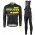 2017 Scott Rc zwart-geel Fietskleding Fietsshirt lange mouw+Lange fietsbroeken Bib 201717611