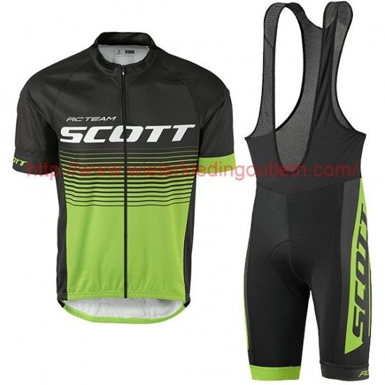 2017 Scott Rc zwart vert Fietskleding Fietsshirt Korte+Korte Fietsbroeken Bib 201717618