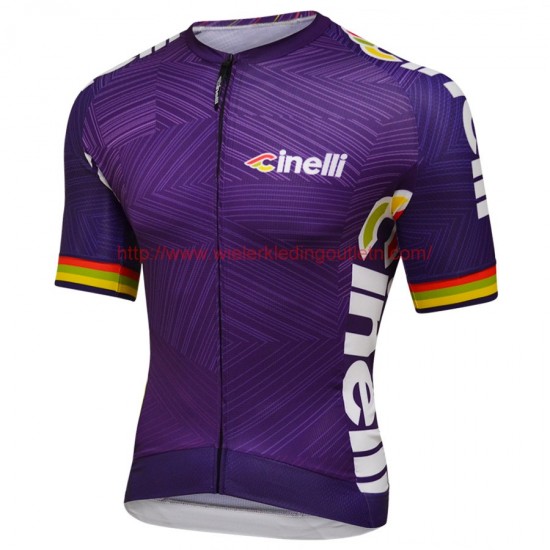 CINELLI ITALO 79 AERO Fietsshirt Korte Mouw Violet 201717427