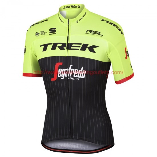 Trek Segafredo Pro 2017 geel Fietsshirt Korte Mouw 201717673