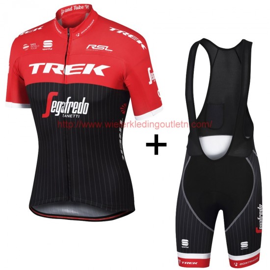 Trek Segafredo Pro 2017 rood Fietskleding Fietsshirt Korte+Korte Fietsbroeken Bib zwart 201717686