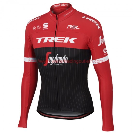 Trek Segafredo Pro 2017 rood Fietsshirt lange mouw 201717688