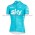 Sky Pro Dames 2017 Blauww Fietsshirt Korte Mouw 20176989