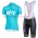 Sky Pro Dames 2017 Blauww FFietskleding Fietsshirt Korte+Korte Fietsbroeken Bib 20176990