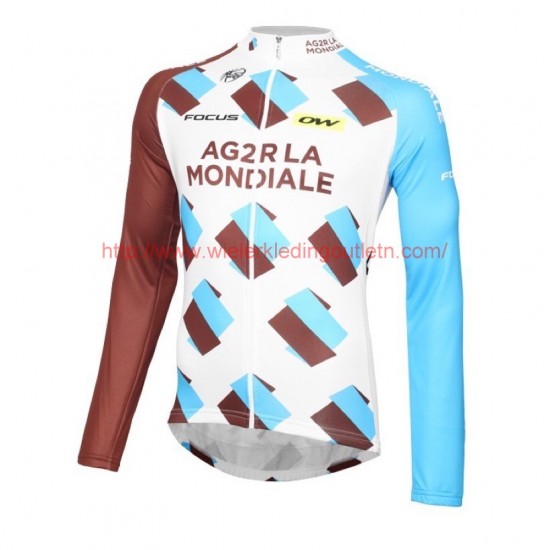 2016 Team Ag2r Wielerkleding Wielershirt lange mouw 213577