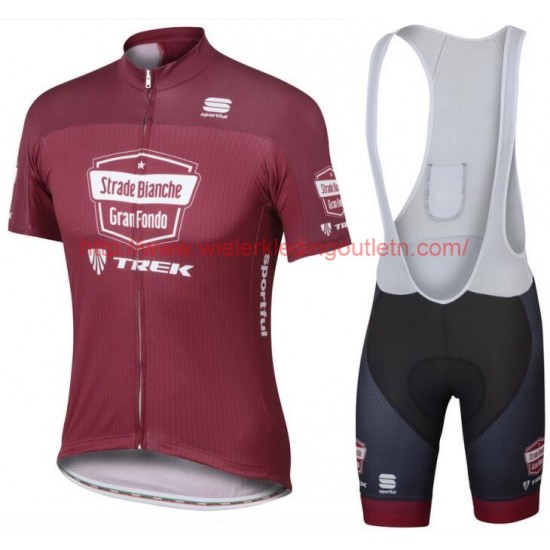 Pro Team GF Strade Bianche 2017 Fietskleding Fietsshirt Korte+Korte Fietsbroeken Bib 201717282