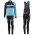 2016 Scott RC zwart-Blauw Dames Winter Set Wielerkleding Wielershirt lange mouw+Lange fietsbroeken Bib 213685
