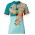 2017 Vaude Tomaly Flower Blauww Wielerkleding Wielershirt Korte Mouw 20176979