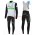 2016 Team Dimension Date wit Winter Set Wielerkleding Wielershirt lange mouw+Lange fietsbroeken Bib 213587