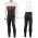 2016 Scott RC wit-zwart-rood Set Wielerkleding Wielershirt lange mouw+Lange fietsbroeken Bib 213676