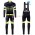 2016 Santini Interactive 30 zwart-groen Winter Set Wielerkleding Wielershirt lange mouw+Lange fietsbroeken Bib 213644