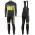 2016 Scott Team zwart-geel Set Wielerkleding Wielershirt lange mouw+Lange fietsbroeken Bib 213657