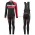 2016 Scott RC zwart-rood Dames Set Wielerkleding Wielershirt lange mouw+Lange fietsbroeken Bib 213700