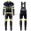 2016 Santini Interactive 30 zwart-groen Set Wielerkleding Wielershirt lange mouw+Lange fietsbroeken Bib 213643