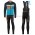 2016 Scott RC zwart-geel-Blauw Winter Set Wielerkleding Wielershirt lange mouw+Lange fietsbroeken Bib 213697