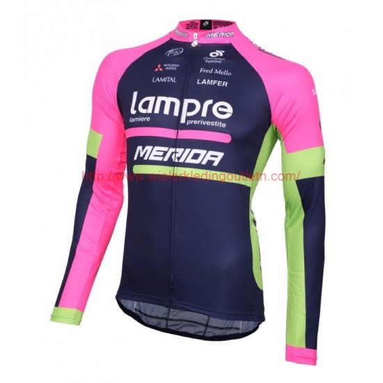 2016 Lampre Merida Wielerkleding Wielershirt lange mouw 213622