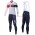 2016 Team IAM wit Set Wielerkleding Wielershirt lange mouw+Lange fietsbroeken Bib 213594