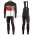 2016 Scott Team zwart-rood-wit Set Wielerkleding Wielershirt lange mouw+Lange fietsbroeken Bib 213661