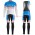 2016 Bontrager Trek Specter Cru wit-Blauw Winter Set Wielerkleding Wielershirt lange mouw+Lange fietsbroeken Bib 213546