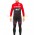 2017 Wilier Pro Team rood-zwart Fietskleding Fietsshirt lange mouw+Lange fietsbroeken 213761