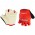 COFIDIS SOLUTIONS CroodITS Cycling Fiets Handschoen 2020 wit-rood 2020074